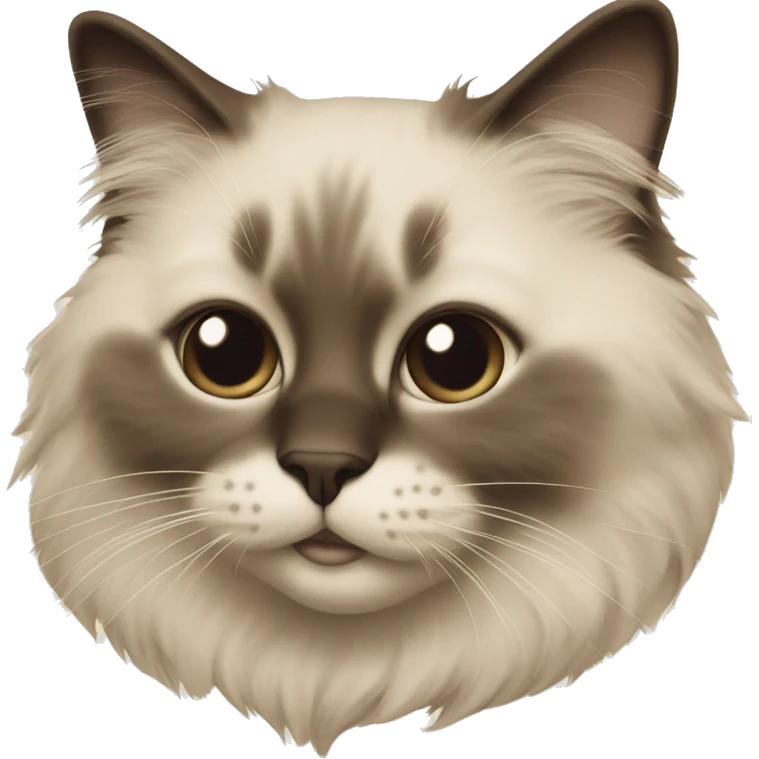 Ragdoll cat sepia  emoji