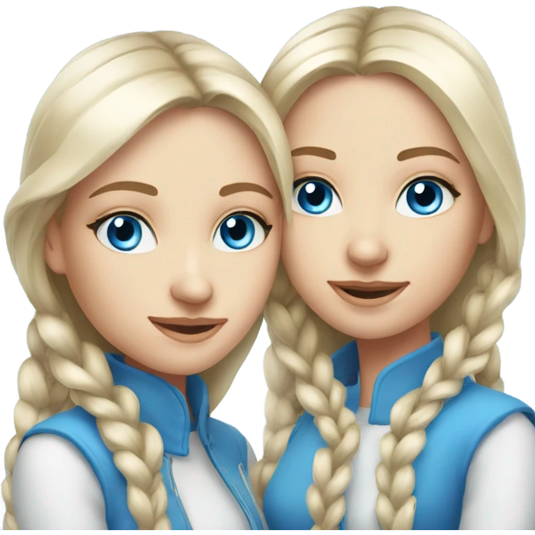 russian-duo-girls-best-friends-blue eyes  emoji