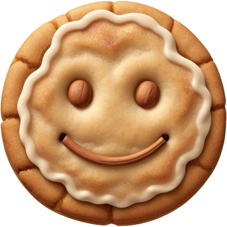 snickerdoodle cookie with cinnamon sugar coating emoji