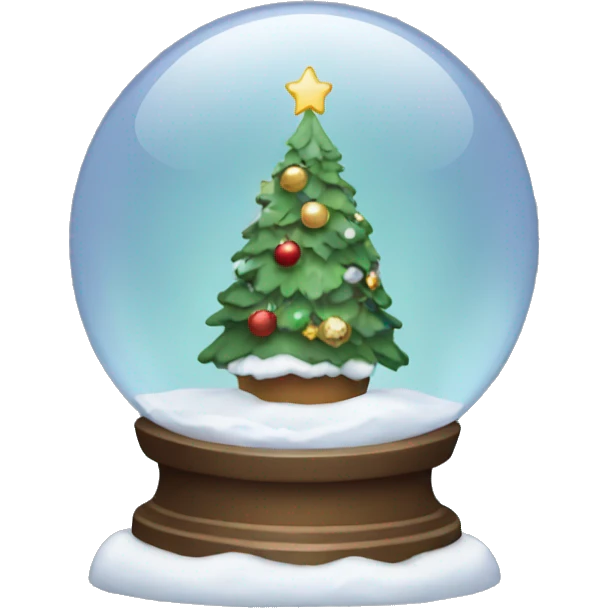 Christmas snowglobe emoji