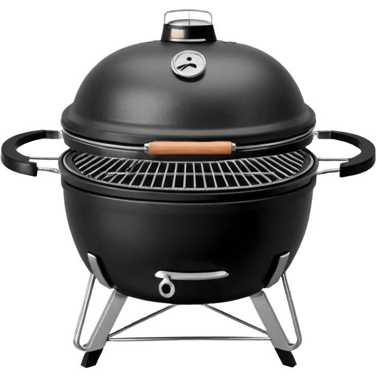 Black large kamado bbq emoji