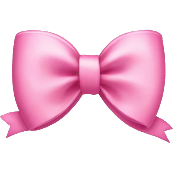 cute pink bows emoji