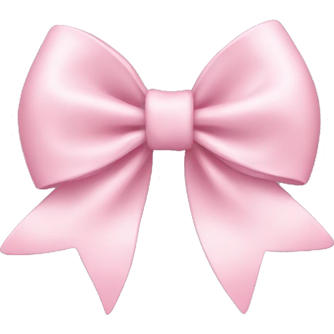 Light pink bow emoji