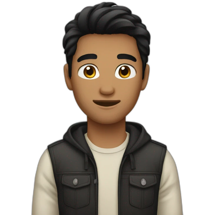 Nico caucasian Black hair emoji emoji