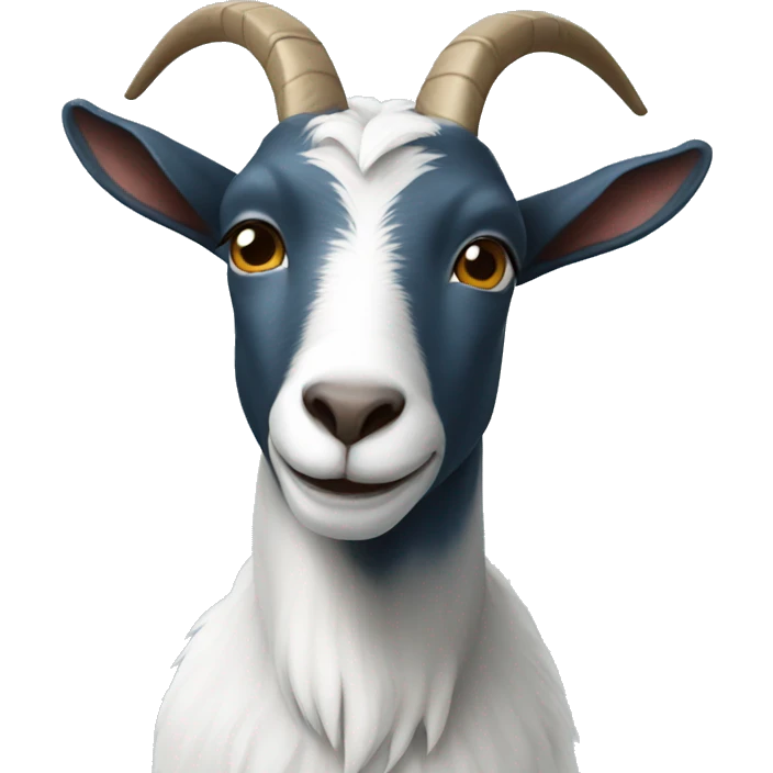 Goat blue emoji