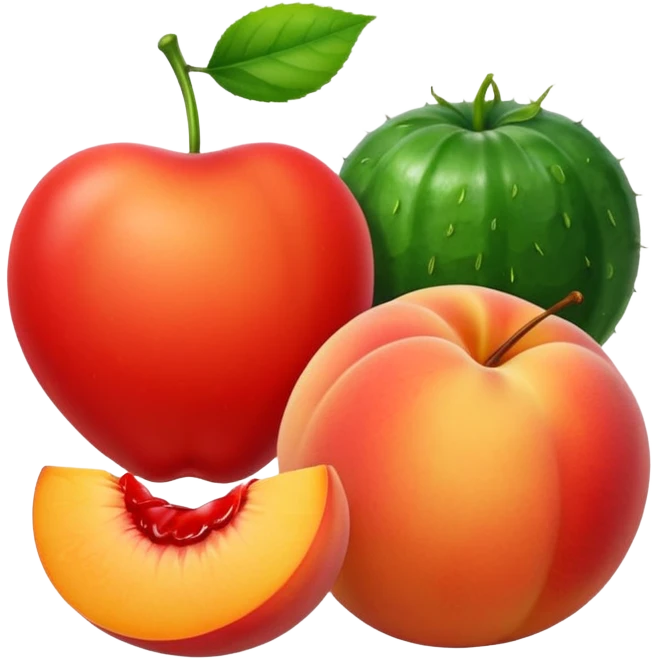 🍑🍒🥒 emoji