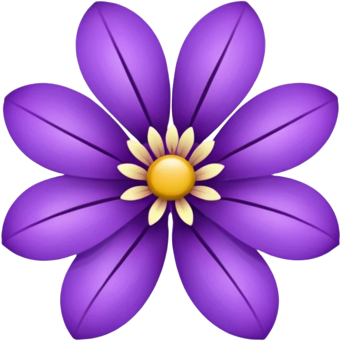 Purple flower fancy emoji