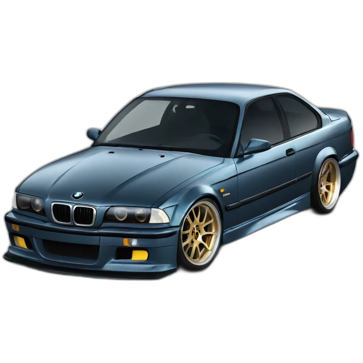 BMW E36 en drift emoji