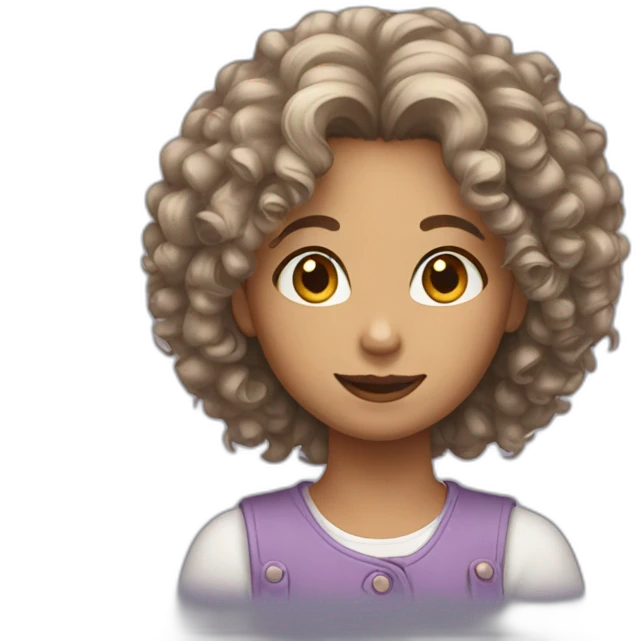  Rabbit female with curly hair  emoji