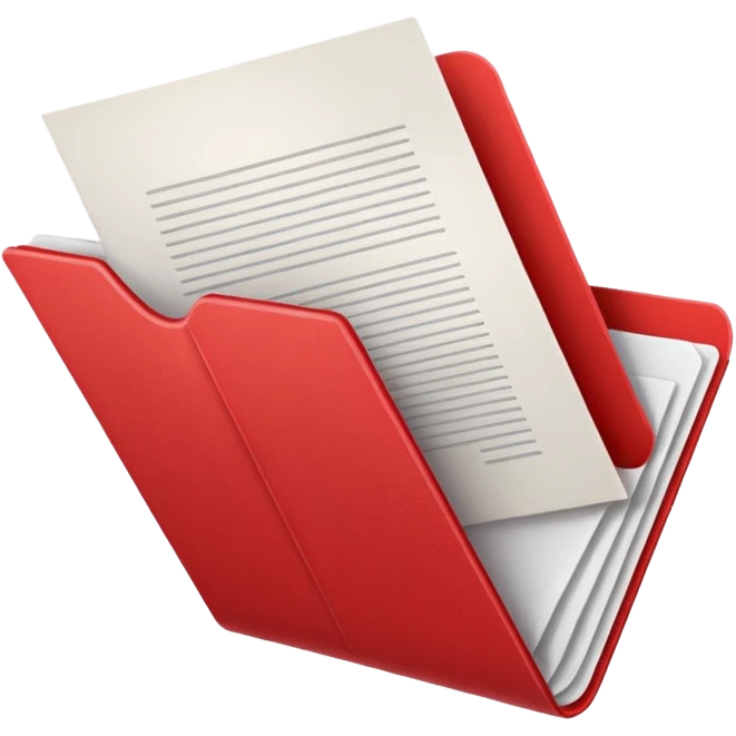 Office red document  emoji