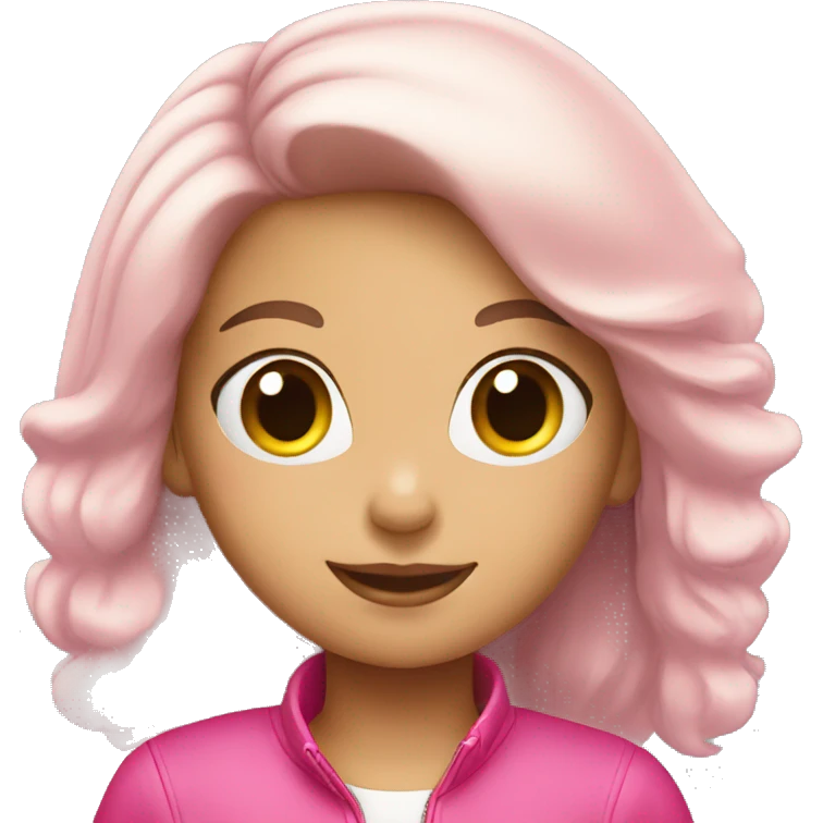 girl in pink porsche emoji