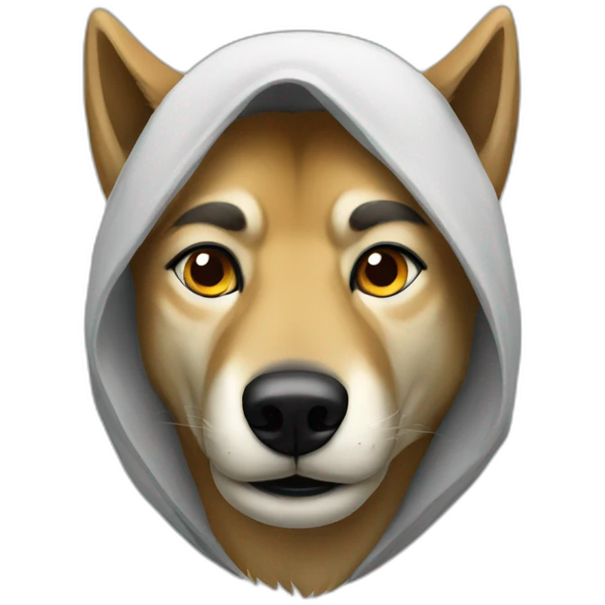 Muslim wolf emoji