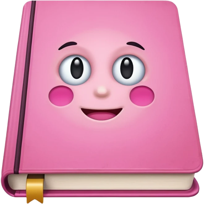 pink book emoji