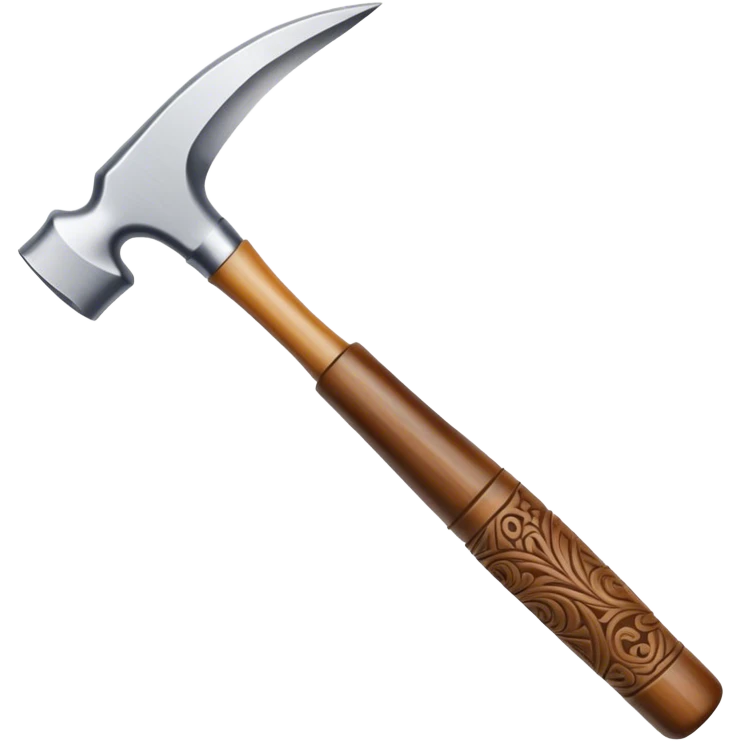 Carving icon, stone, bone, and horn with detailed patterns, carving tools like chisel and awl, minimalistic style, clean lines, transparent background. emoji