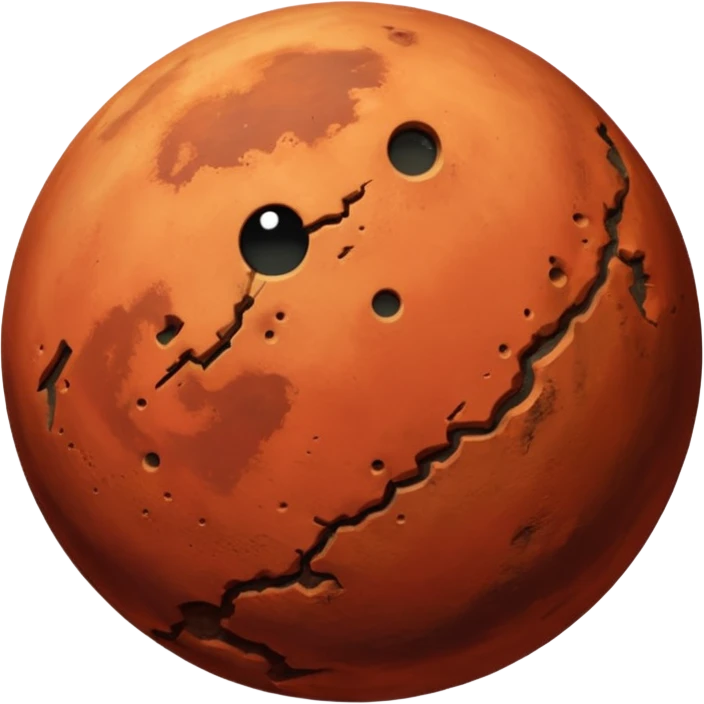 planete mars vue depuis l'espace emoji