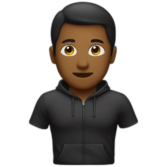 Black sweat emoji