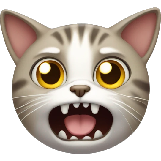scared cat emoji