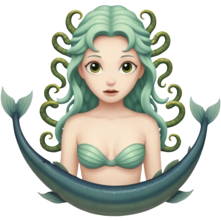 scylla a nymph with six eel heads and a monster body (like a hydra) emoji