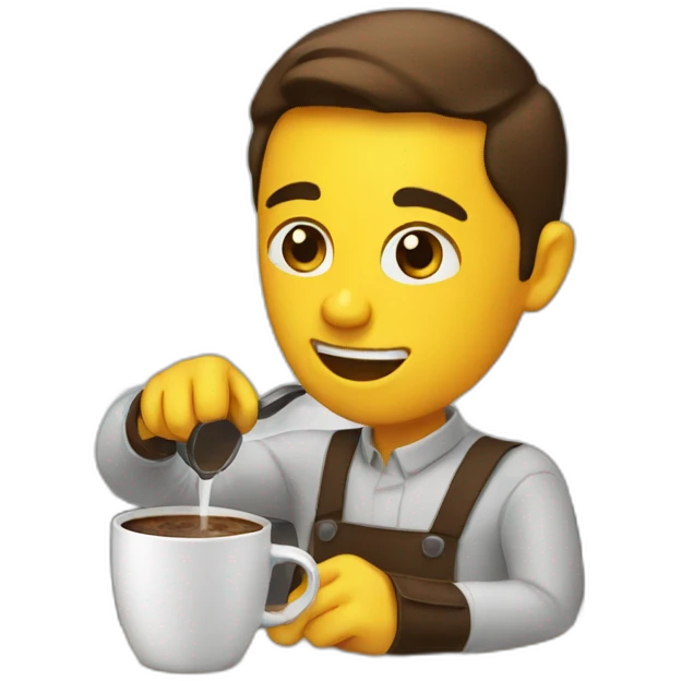 making coffee emoji