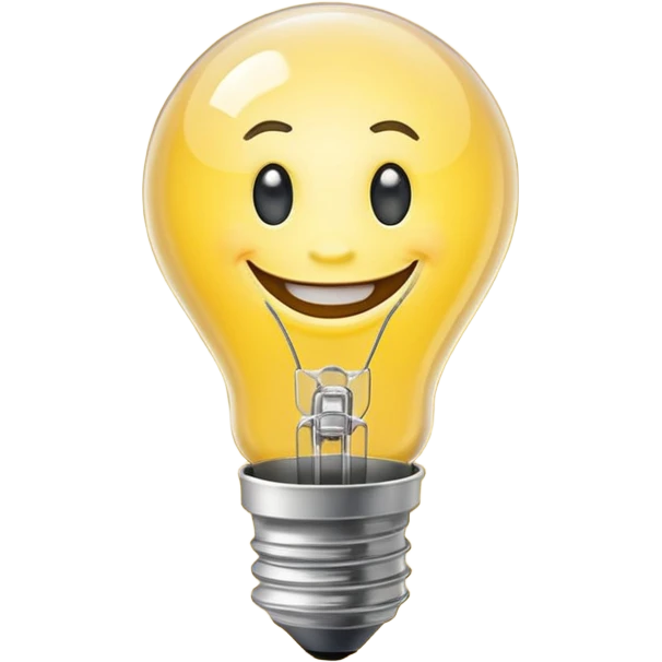 thumbs up and light bulb emoji