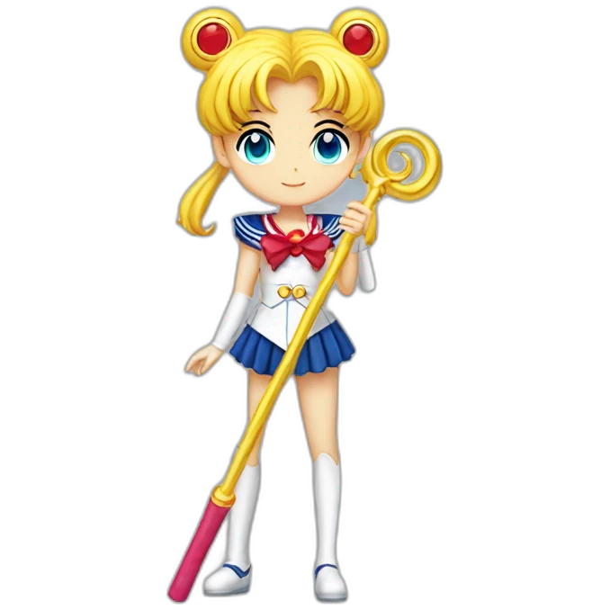 Sailor-Moon-holding-staff emoji