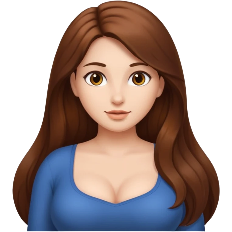 Naked woman with huge breasts emoji