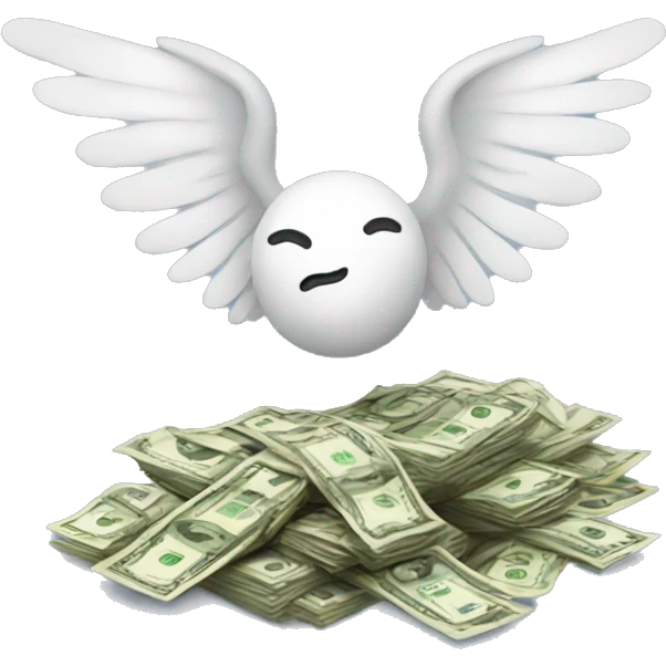 Money with wings emoji