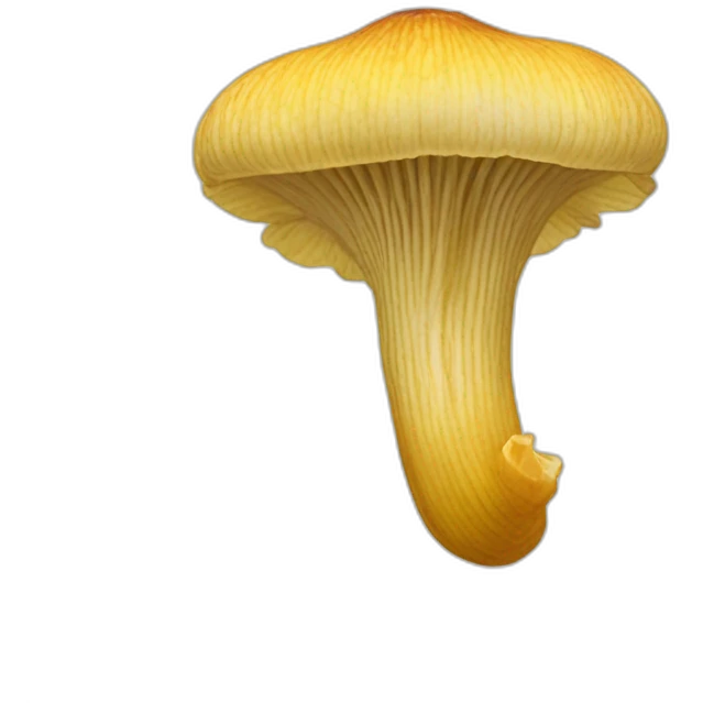 Zoom on One specimen of Cantharellus cibarius emoji