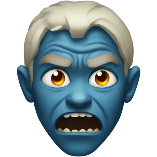 Crying demon emoji