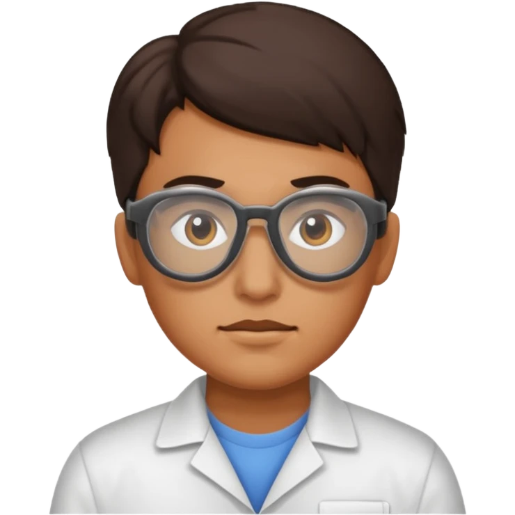 person with protective glasses emoji
