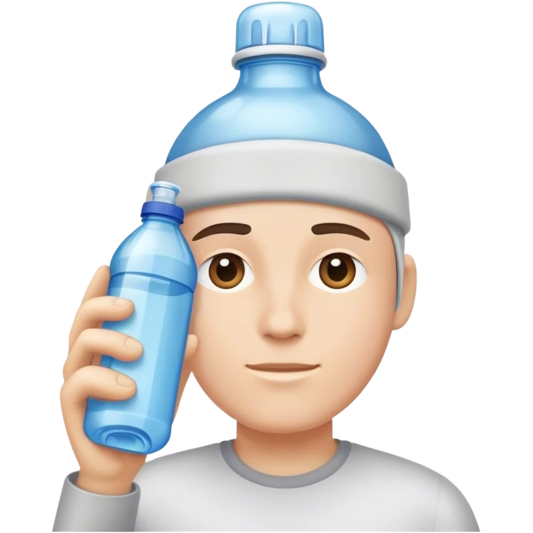 waterbottle head emoji