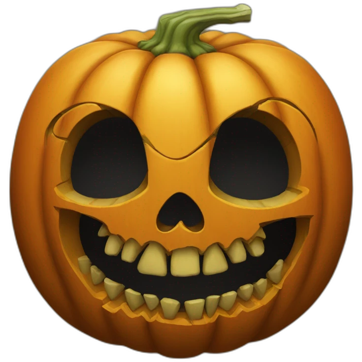 pumpkin skull emoji