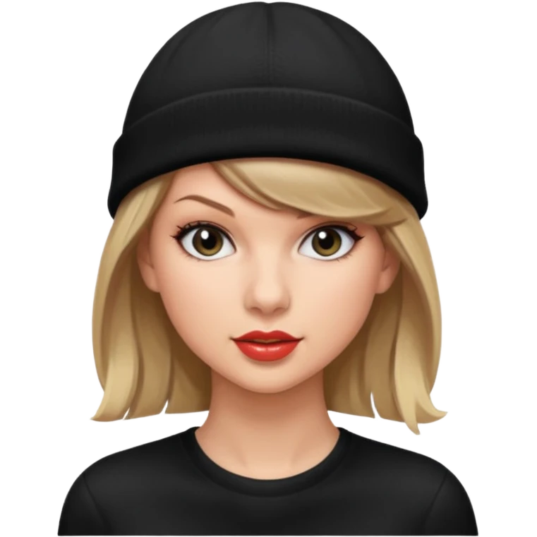 taylor swift wearing beanie emoji