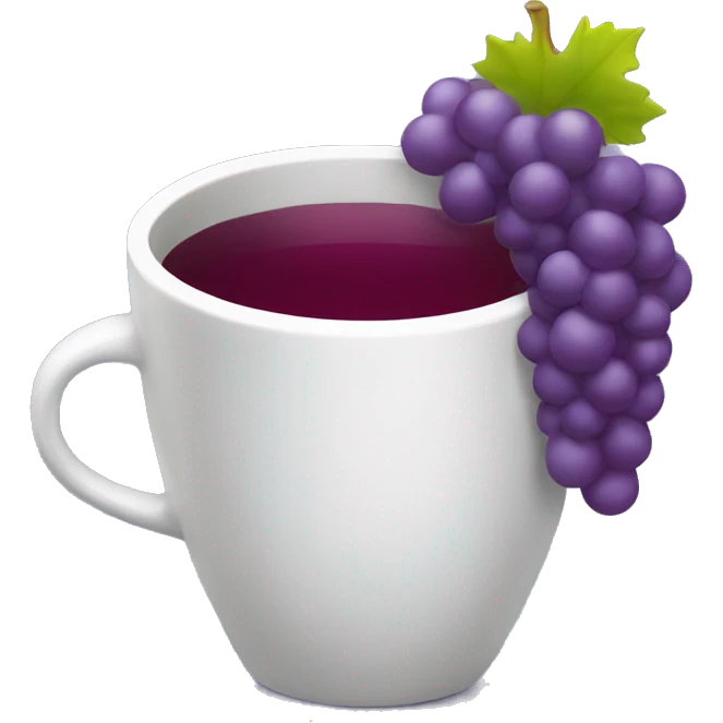 Cup with grape juice in it emoji
