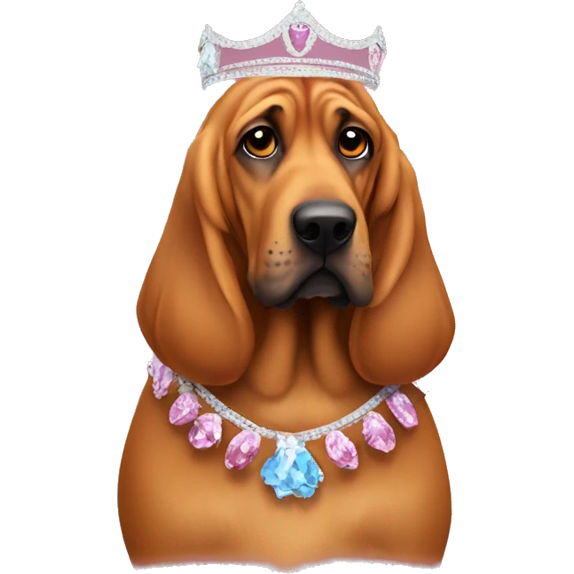 Beauty pageant bloodhound  emoji