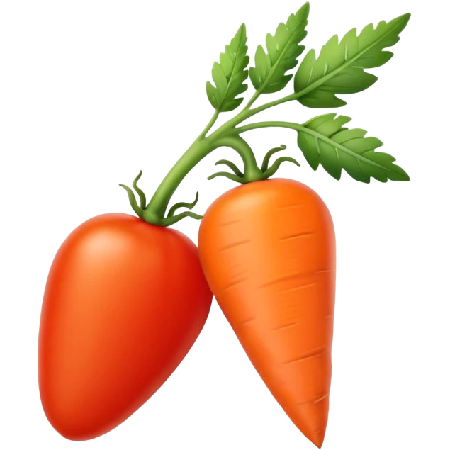 A tomato carrot emoji