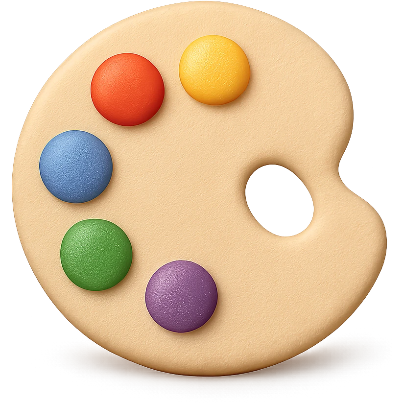 {
  "title": "3D Skeuomorphic Emoji Icon Schema",
  "type": "object",
  "properties": {
    "object": {
      "type": "string",
      "description": "Name of the object to be represented (e.g., 'money bag', 'camera', 'pizza')."
    },
    "style": {
      "type": "string",
      "enum": ["3D skeuomorphic emoji"],
      "description": "Visual style to be used for rendering."
    },
    "materials": {
      "type": "object",
      "properties": {
        "base": {
          "type": "string",
          "description": "Primary material texture, e.g., 'smooth cloth', 'metallic', 'plastic'."
        },
        "details": {
          "type": "array",
          "items": { "type": "string" },
          "description": "Secondary materials or embellishments (e.g., rope, buttons, stitching)."
        }
      }
    },
    "colors": {
      "type": "object",
      "properties": {
        "baseColor": {
          "type": "string",
          "description": "Main color of the object (e.g., '#F5DEB3' for a beige sack)."
        },
        "accentColors": {
          "type": "array",
          "items": { "type": "string" },
          "description": "Accent or highlight colors (e.g., yellow for dollar sign)."
        }
      }
    },
    "lighting": {
      "type": "object",
      "properties": {
        "type": {
          "type": "string",
          "enum": ["soft", "ambient", "studio"],
          "description": "Lighting type used to shade and define volume."
        },
        "shadows": {
          "type": "boolean",
          "description": "Indicates if soft drop shadows are used."
        }
      }
    },
    "geometry": {
      "type": "object",
      "properties": {
        "dimensionality": {
          "type": "string",
          "enum": ["3D"],
          "description": "Indicates that object is rendered in 3D."
        },
        "roundedEdges": {
          "type": "boolean",
          "description": "Indicates if object has smooth, rounded edges."
        }
      }
    },
    "expression": {
      "type": "string",
      "enum": ["playful", "realistic", "friendly"],
      "description": "Overall emotional tone of the icon."
    },
    "background": {
      "type": "string",
      "enum": ["transparent", "white", "gradient"],
      "description": "Background type for the rendered emoji."
    }
  },
  "required": ["object", "style", "materials", "colors", "lighting", "geometry", "expression", "background"]
}

color palette emoji
