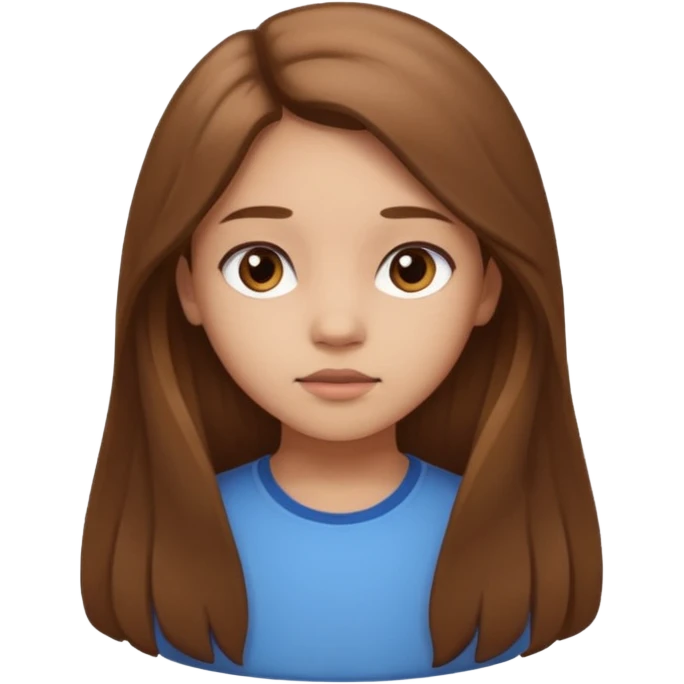 une adolescente de face dans un rond  emoji