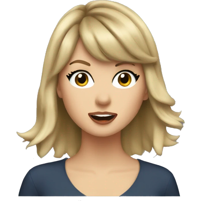 taylor swift singing  emoji