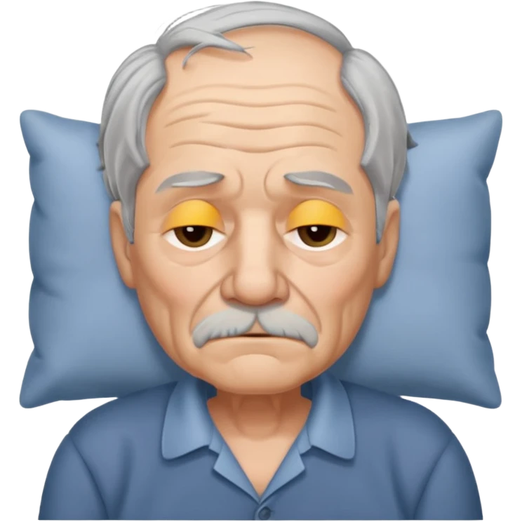 sleepy old man emoji
