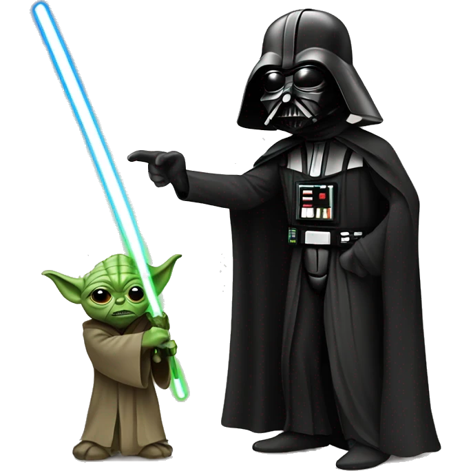 vador against yoda emoji