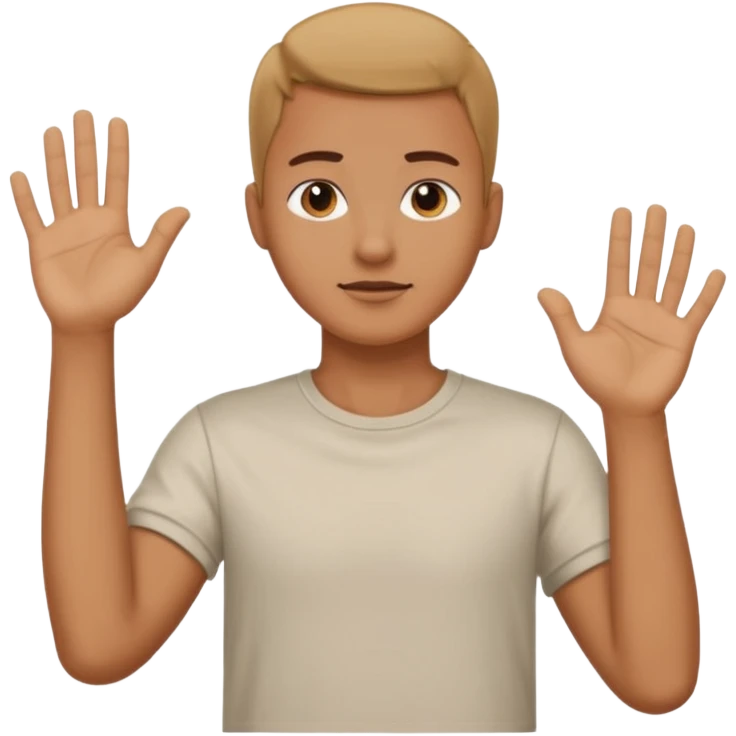 Dude moving hand back and fourth to the neck emoji