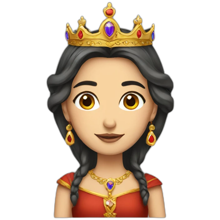 armenian princess with crown full height emoji