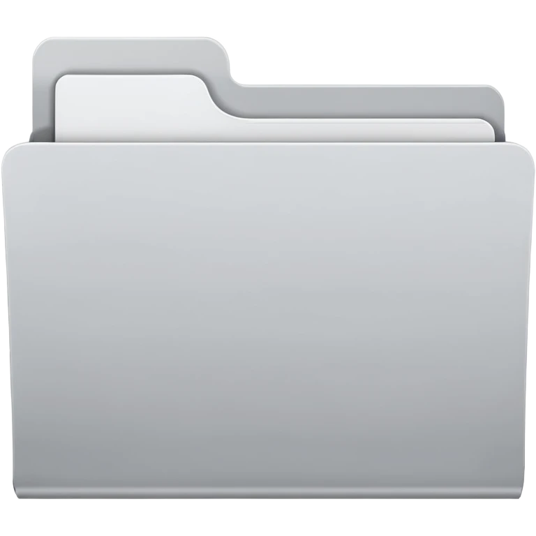 white and gray folder empty emoji