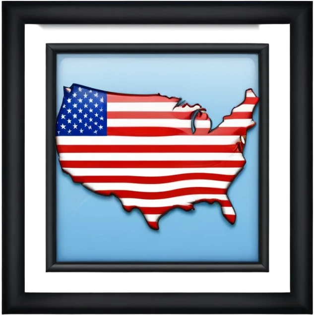 We are at USA emoji
