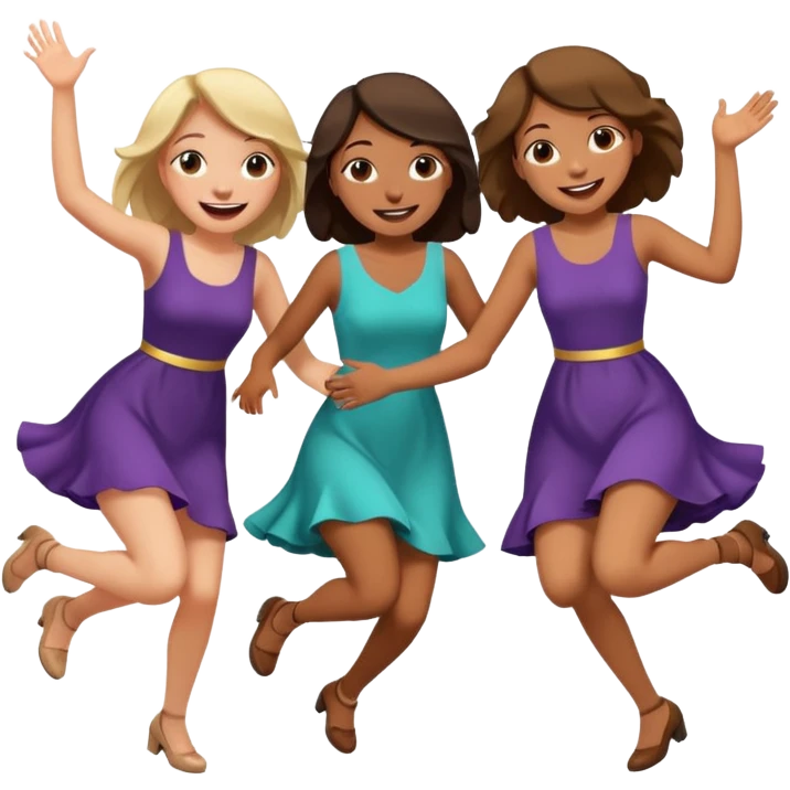 drunk girls falling over emoji