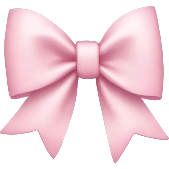 light pink bow emoji