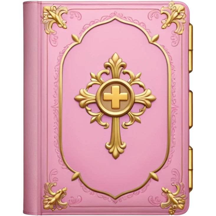 make a girly bible with pink and white tones emoji