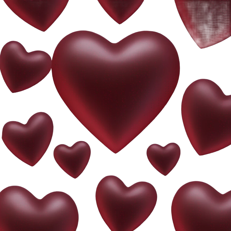 dark red heart emoji