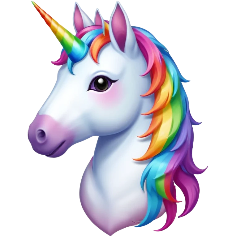 Colorful unicorn  emoji